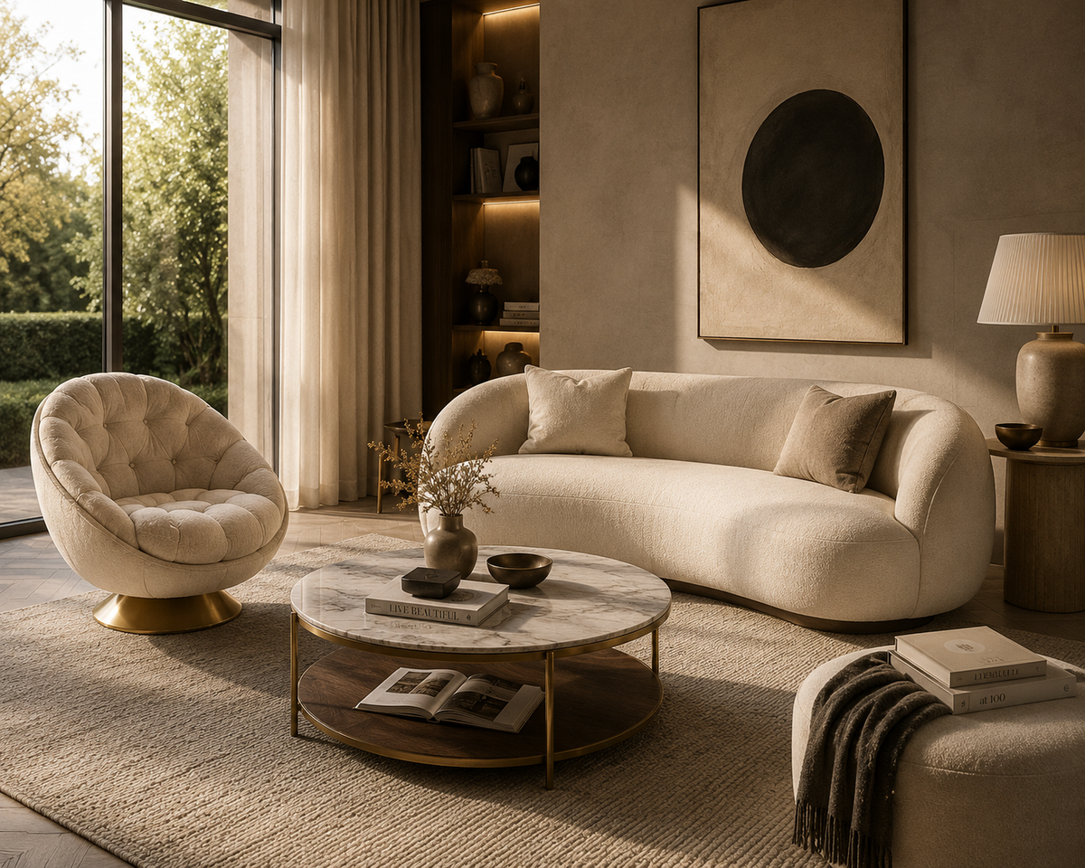 So gestalten Sie Ihr Wohnzimmer wie ein Innenarchitekt