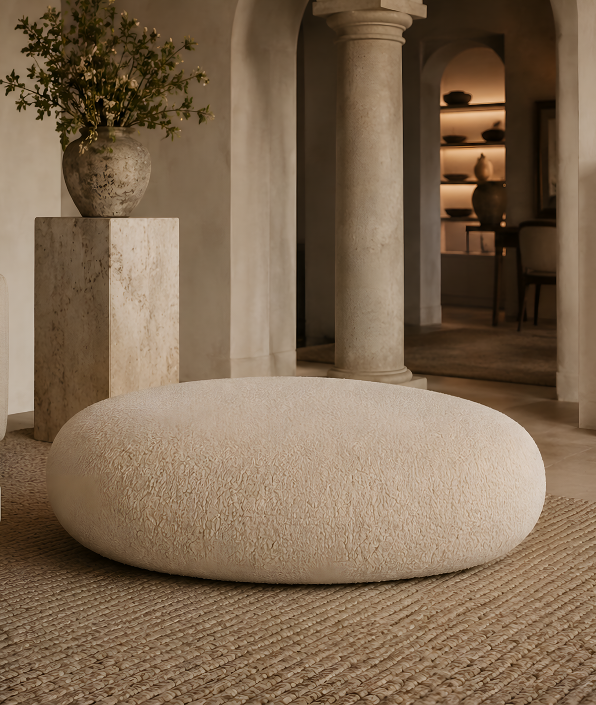 Pebble Ottoman