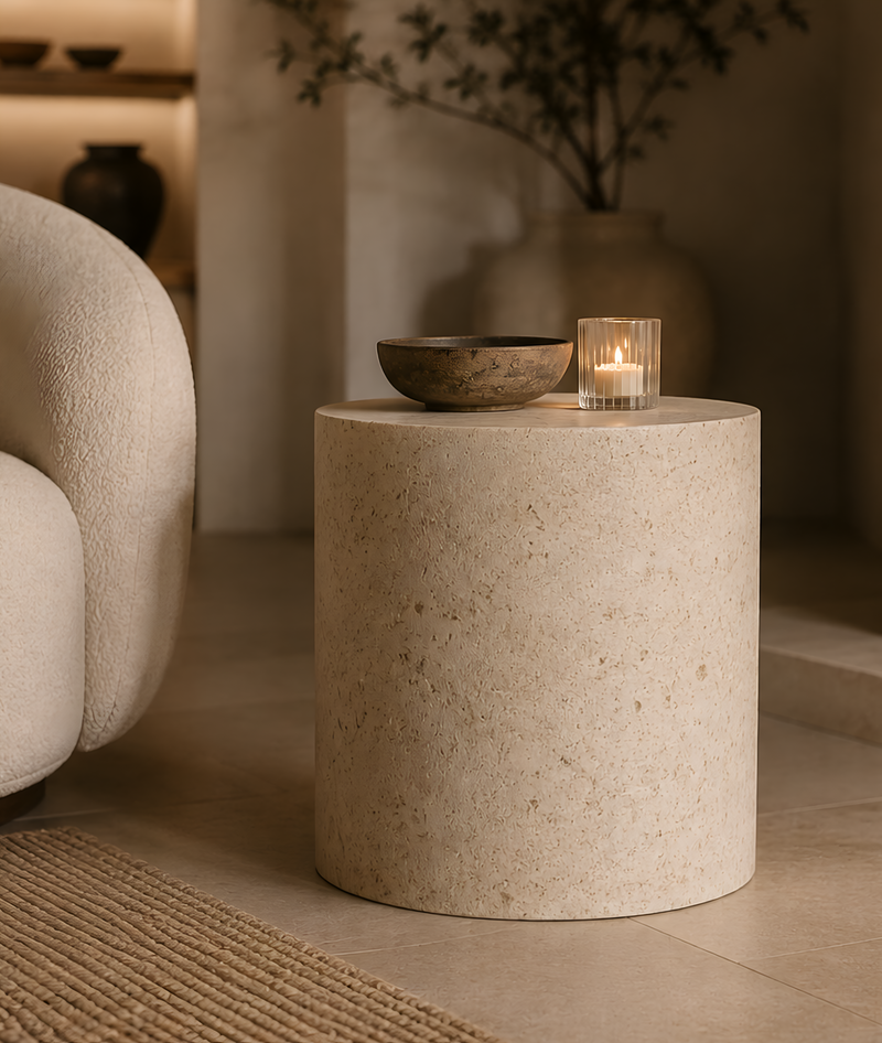Stone Side Table